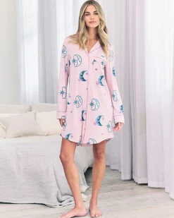 Astral Hearts Print Nightshirt