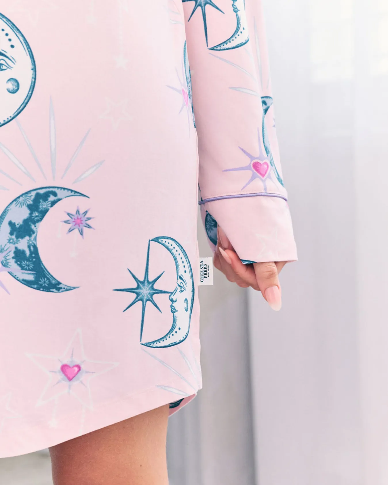 Astral Hearts Print Nightshirt