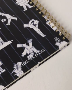 Chef Stripe Print Hardback Spiral Lined Recipe Journal