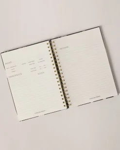 Chef Stripe Print Hardback Spiral Lined Recipe Journal