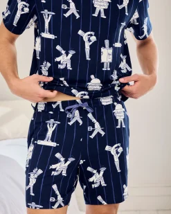Chef Stripe Print Short Pyjama Set