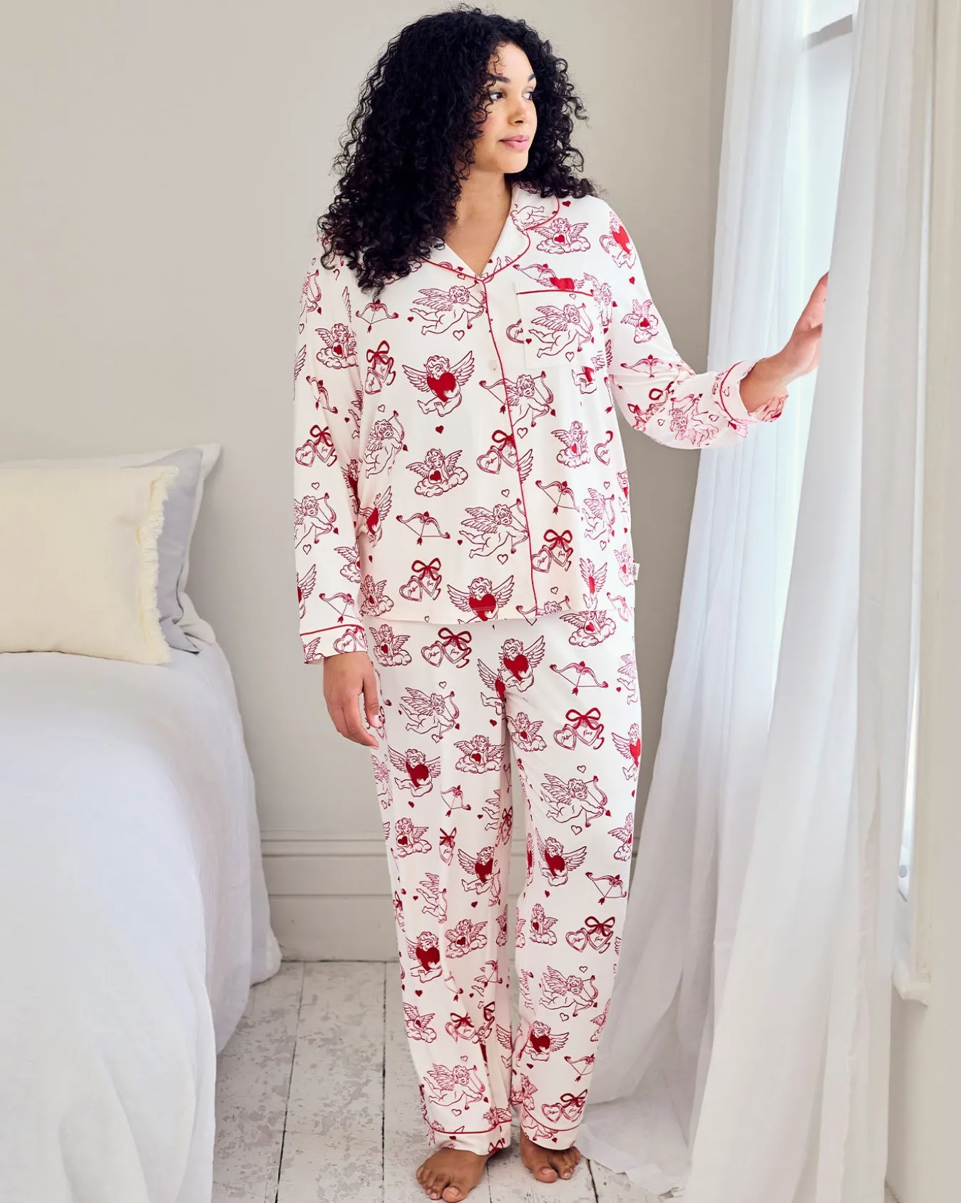 Cherub Print Long Pyjama Set