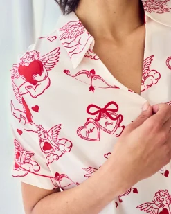Cherub Print Short Pyjama Set