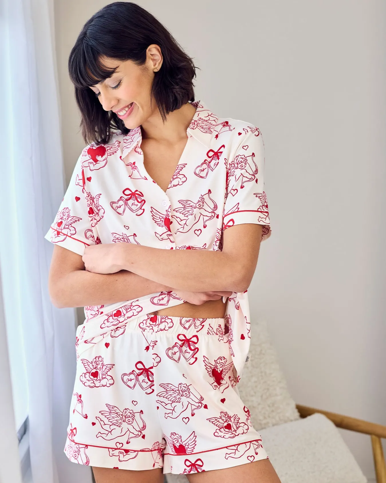Cherub Print Short Pyjama Set
