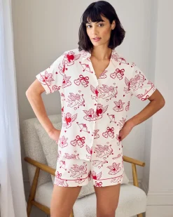 Cherub Print Short Pyjama Set