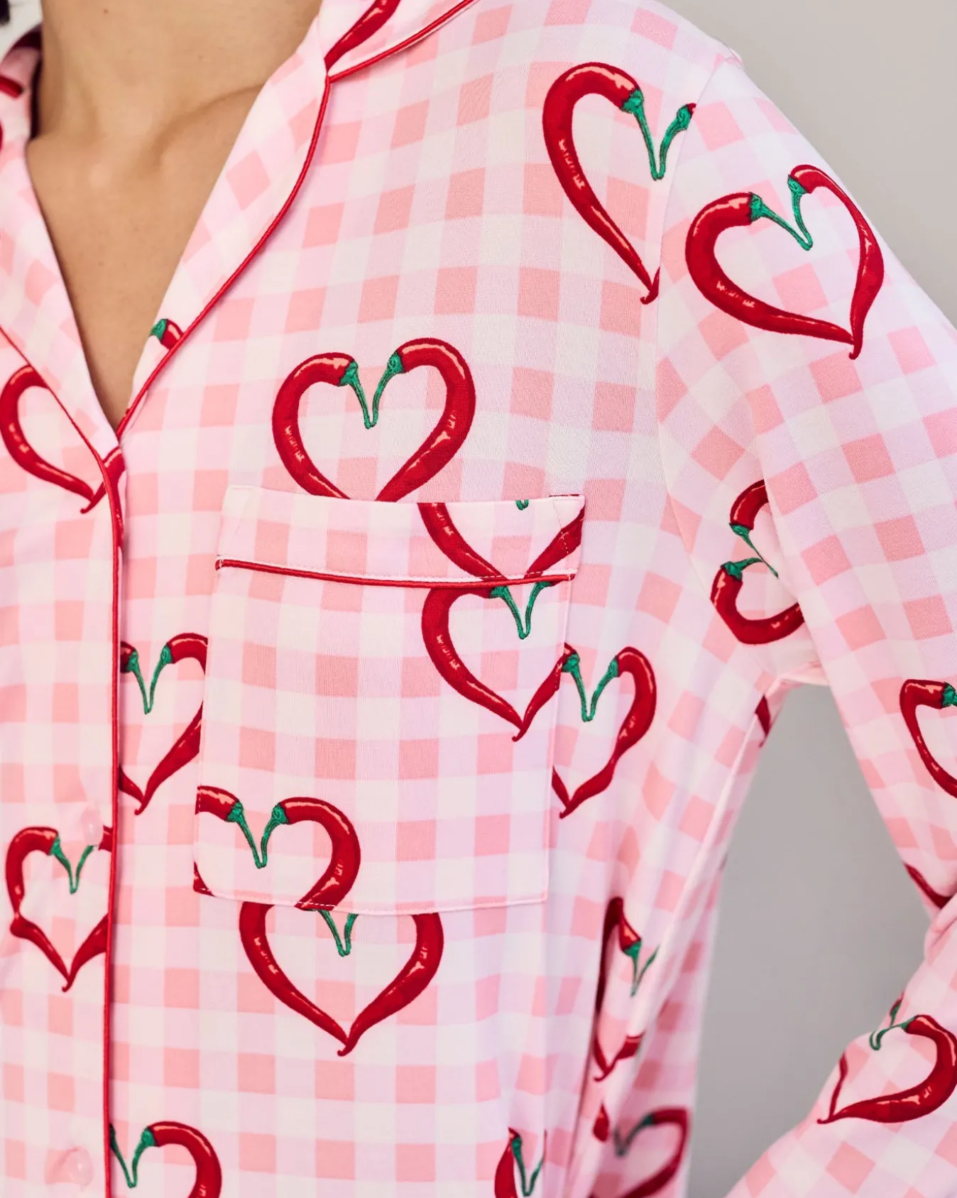 Chilli Heart Print Nightshirt