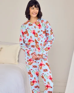 Chocolate Box Print Long Pyjama Set