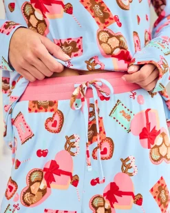 Chocolate Box Print Long Pyjama Set