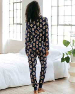 Cockapoo Print Long Pajama Set