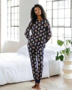 Cockapoo Print Long Pajama Set