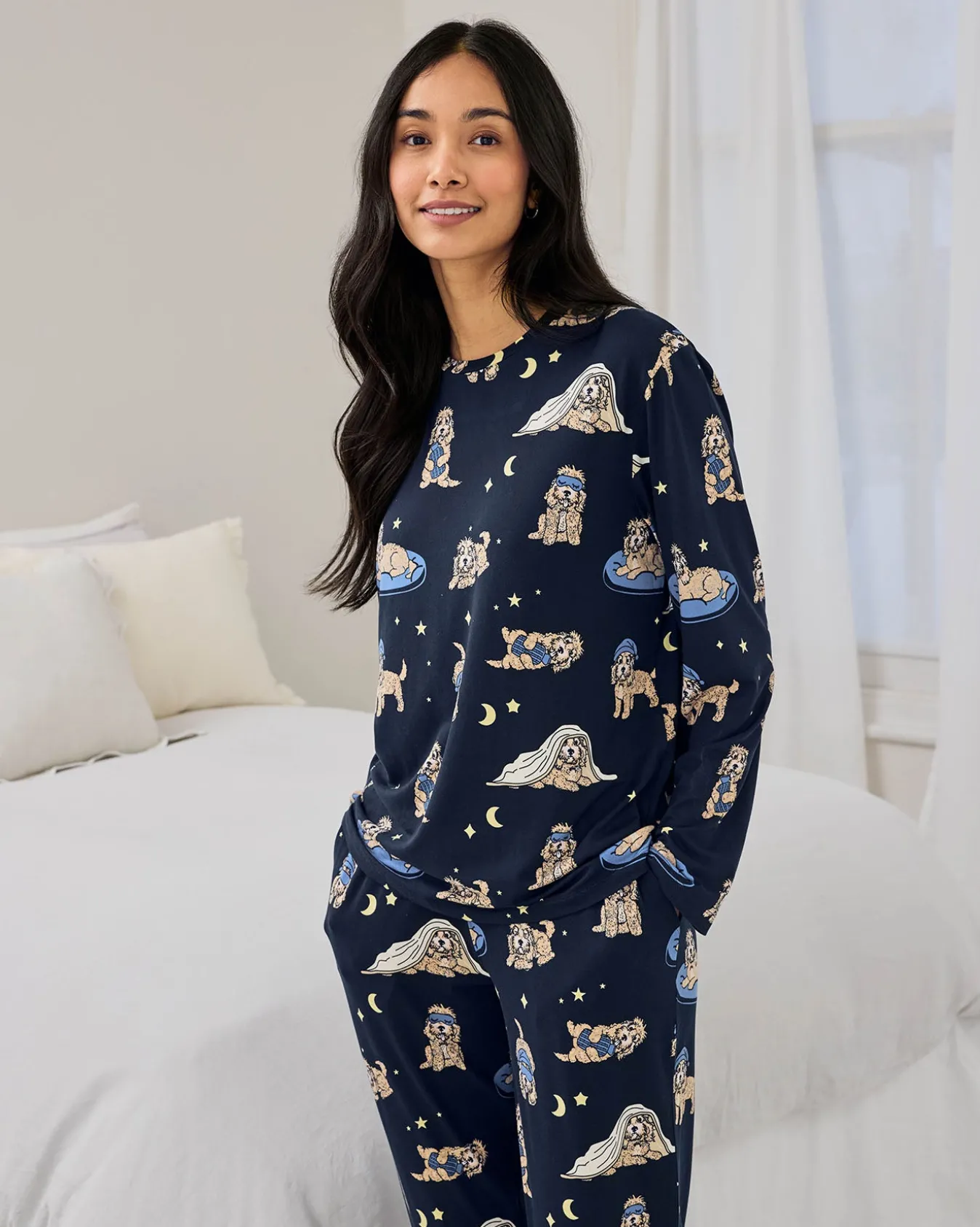 Cockapoo Snooze Print Long Pyjama Set