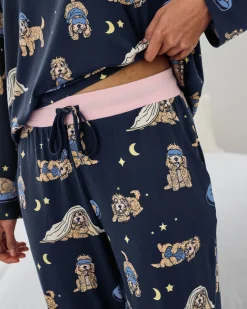 Cockapoo Snooze Print Long Pyjama Set