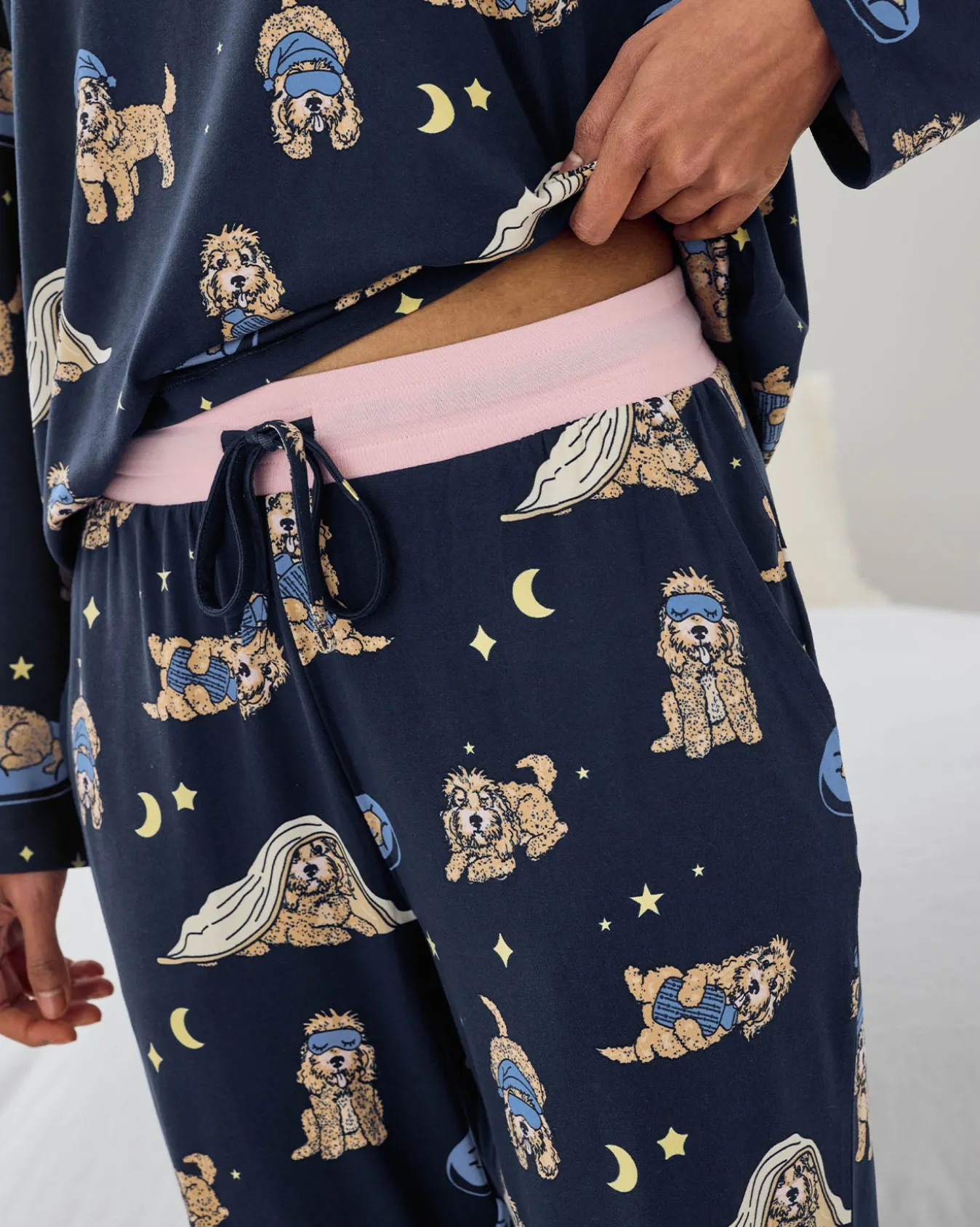 Cockapoo Snooze Print Long Pyjama Set