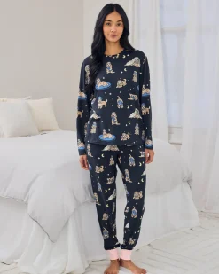 Cockapoo Snooze Print Long Pyjama Set