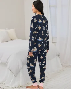 Cockapoo Snooze Print Long Pyjama Set