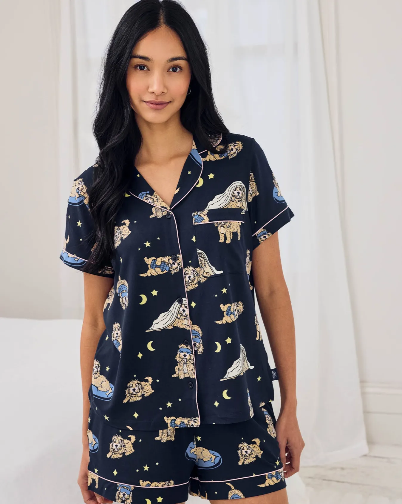 Cockapoo Snooze Print Short Pyjama Set