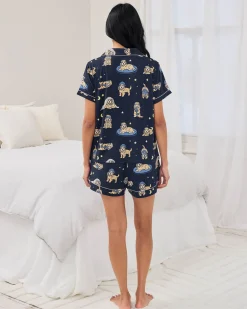Cockapoo Snooze Print Short Pyjama Set