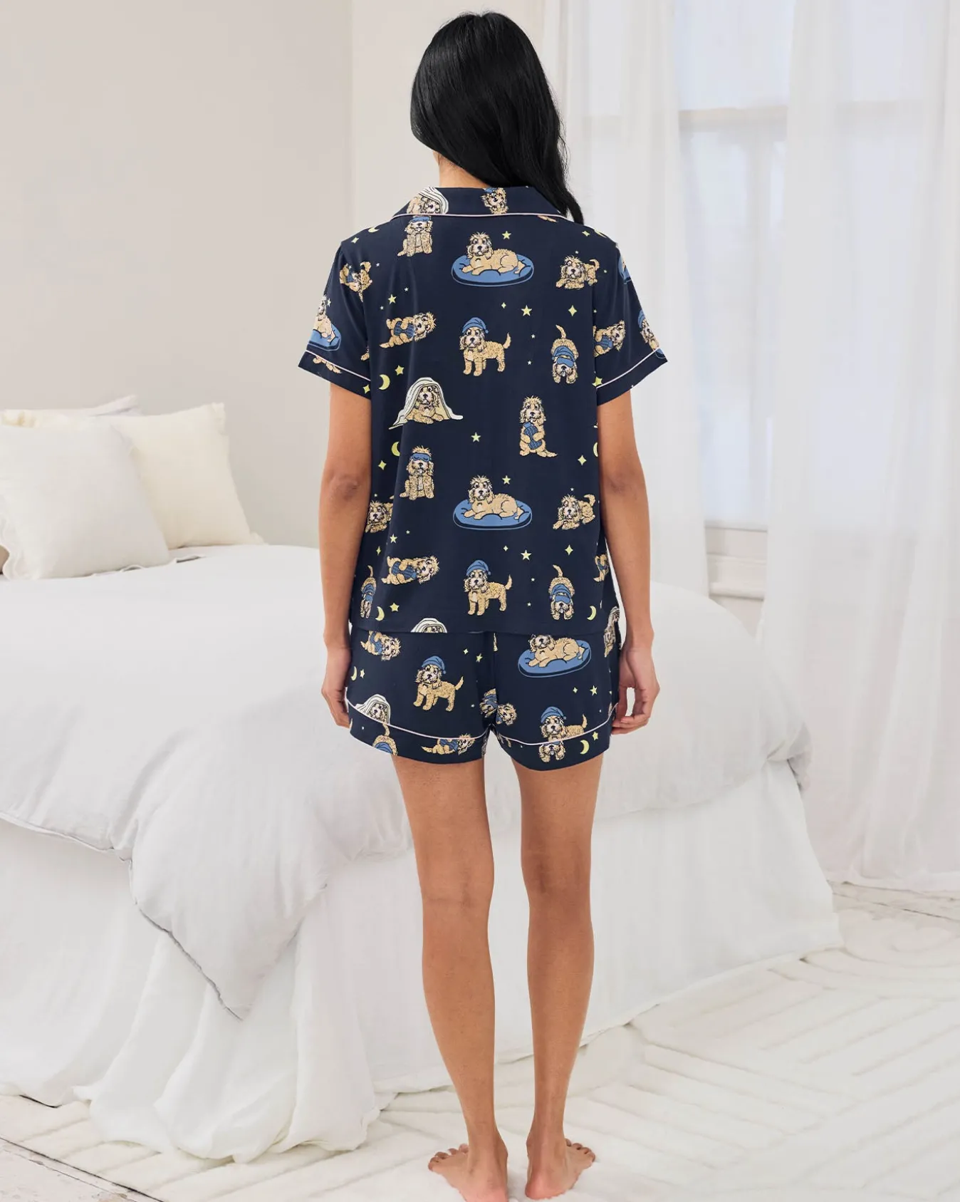 Cockapoo Snooze Print Short Pyjama Set