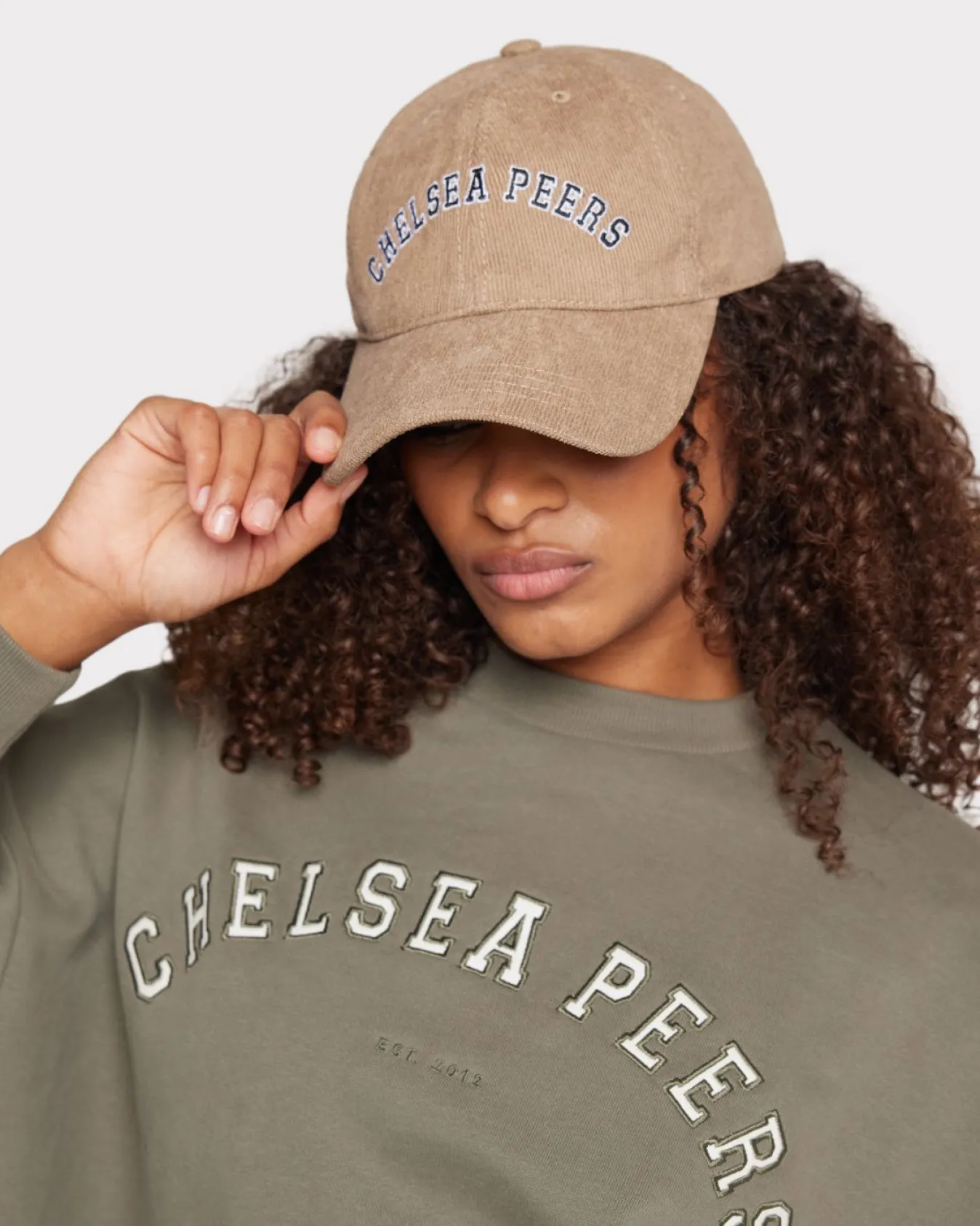 Corduroy Embroidered Logo Baseball Cap
