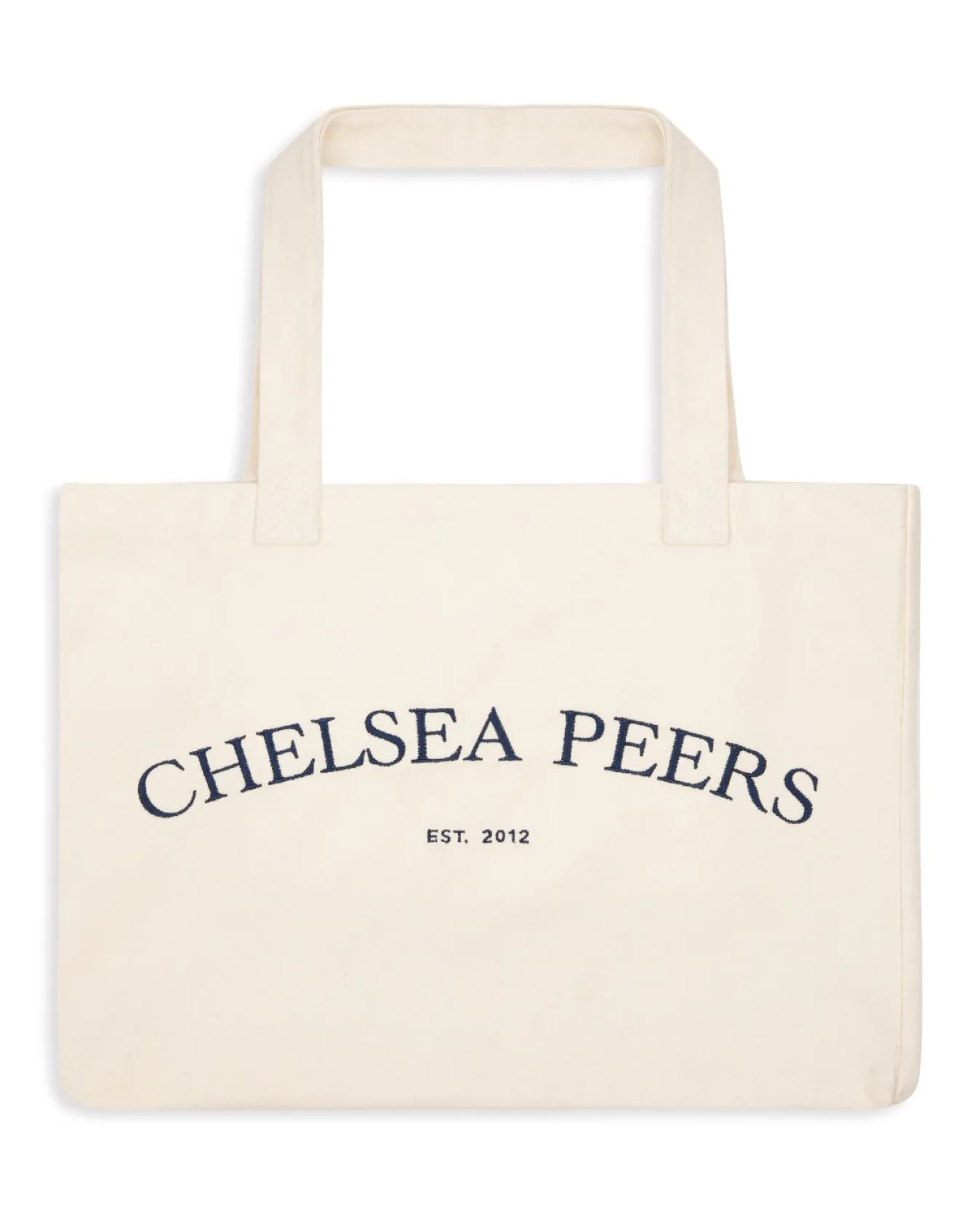 Cotton Embroidered Logo Tote Bag