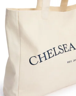 Cotton Embroidered Logo Tote Bag