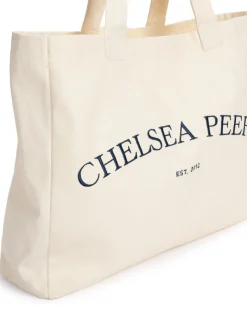 Cotton Embroidered Logo Tote Bag