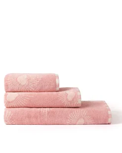 Cotton Radiant Hearts Print Towel