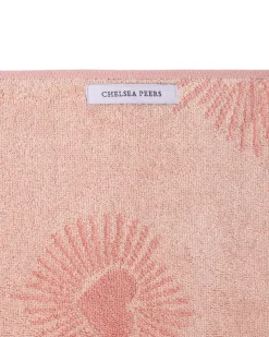 Cotton Radiant Hearts Print Towel