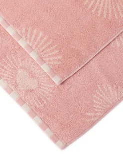 Cotton Radiant Hearts Print Towel