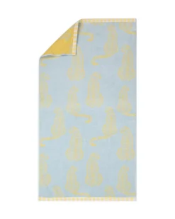 Cotton Resting Leopard Print Towel
