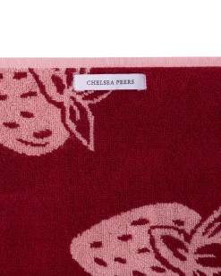 Cotton Strawberry Fields Print Towel
