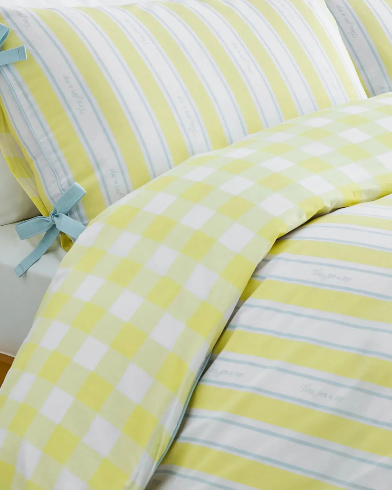 Cotton Time For A Nap Print Reversible Bedding Set