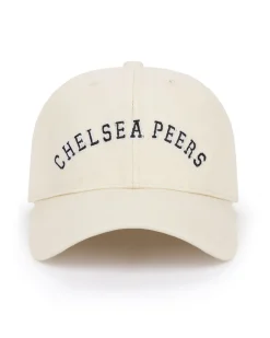 Cotton Twill Embroidered Logo Baseball Cap - Cream