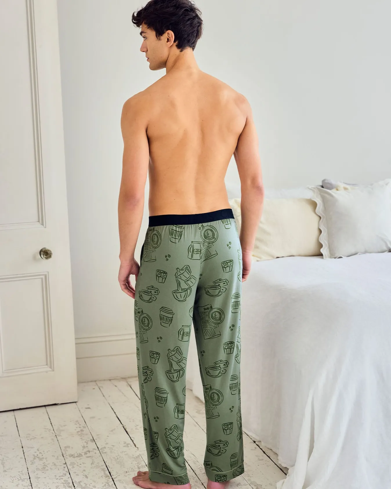Daily Grind Print Long Pyjama Bottoms