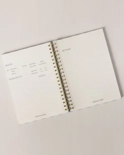 Deli Stripe Print Hardback Spiral Recipe Journal