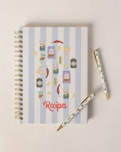 Deli Stripe Print Two Pack Boxed Pen Set