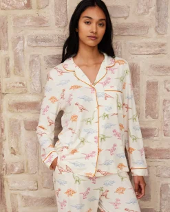 Dinosaur Print Long Pyjama Set