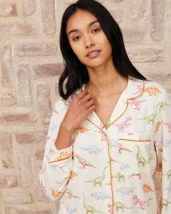 Dinosaur Print Long Pyjama Set