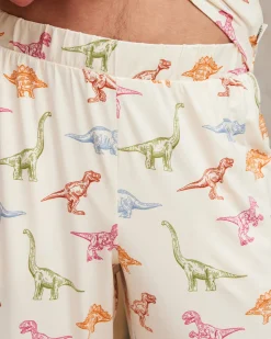 Dinosaur Print Long Pyjama Set
