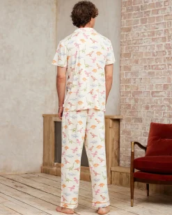 Dinosaur Print Long Pyjama Set