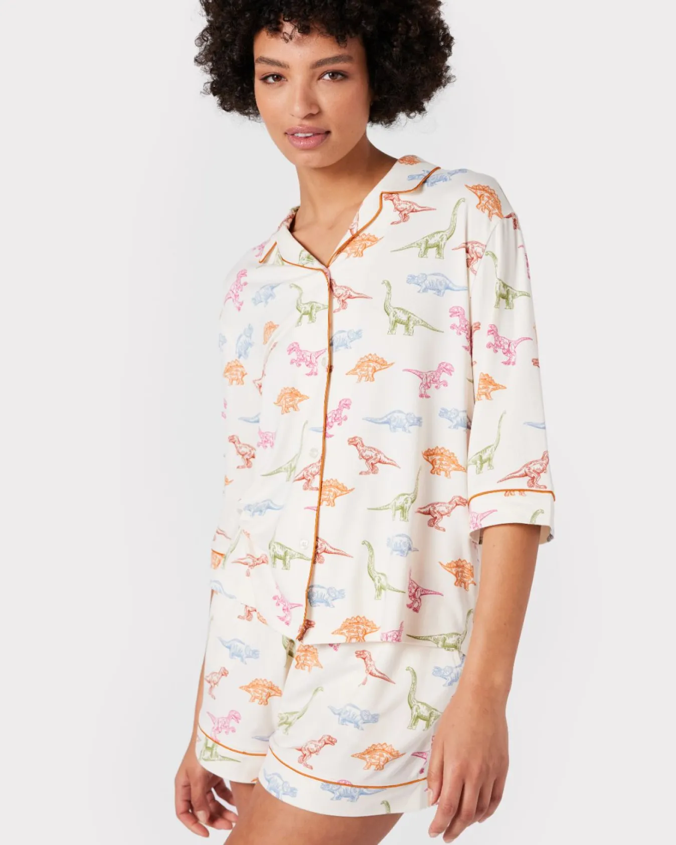 Dinosaur Print Short Pyjama Set
