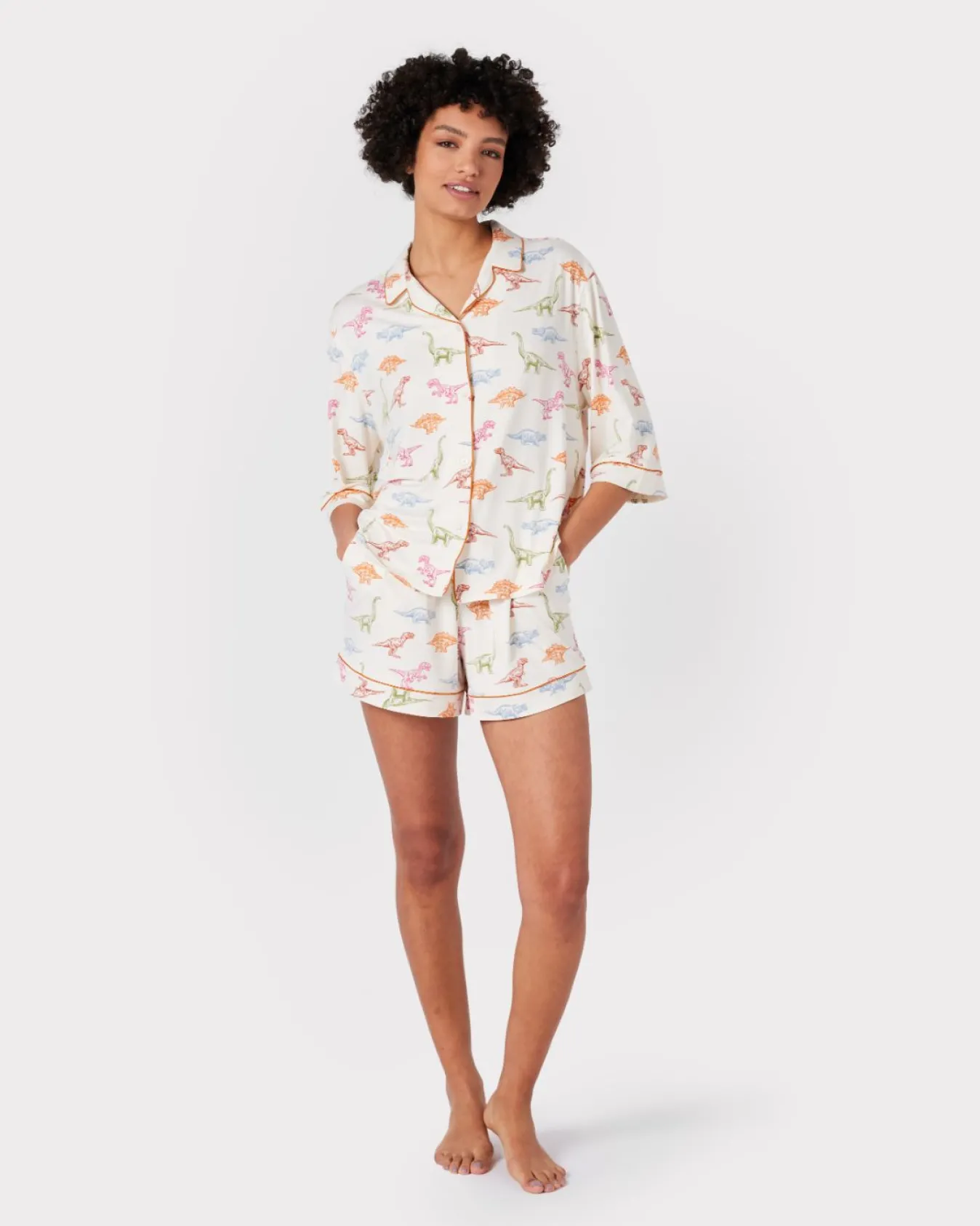 Dinosaur Print Short Pyjama Set
