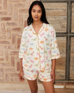 Dinosaur Print Short Pyjama Set