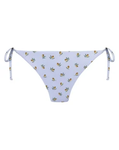 Ditsy Olive Print Tie Side Bikini Bottoms
