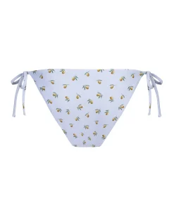 Ditsy Olive Print Tie Side Bikini Bottoms