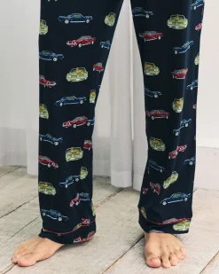 Driving Leopards Print Long Pyjama Bottoms