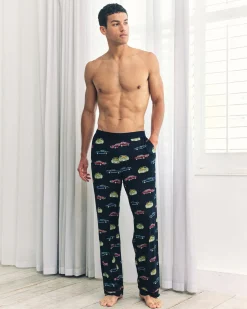 Driving Leopards Print Long Pyjama Bottoms