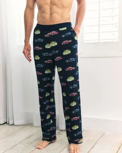 Driving Leopards Print Long Pyjama Bottoms