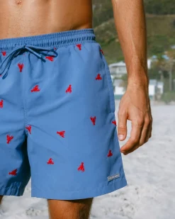 Embroidered Lobster Swim Shorts