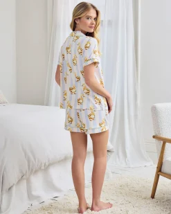 Fluffy Ducklings Stripe Short Pyjama Set
